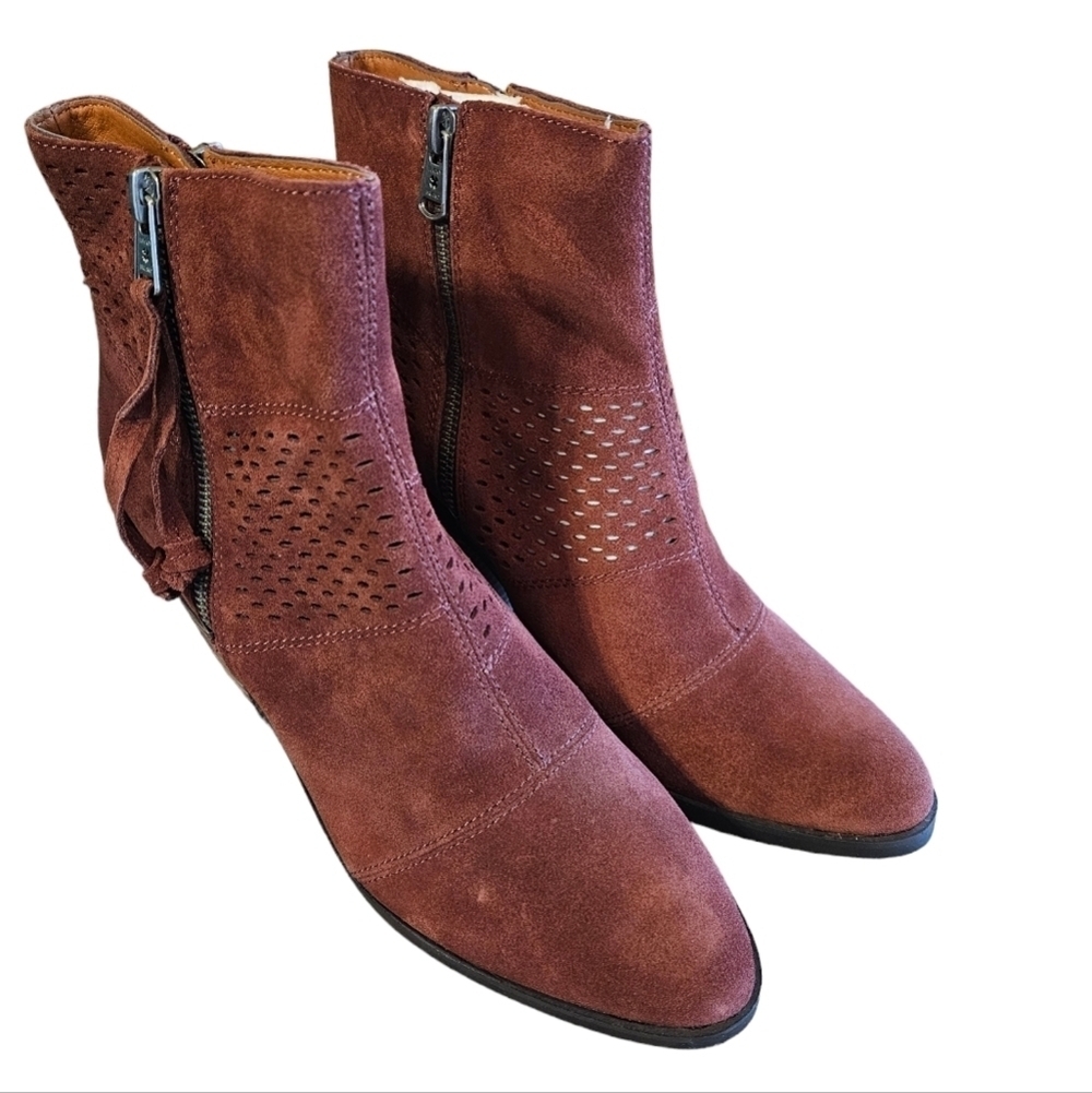Lucky Brand LK-Ramses Sable Suede Booties NEW - Picture 4 of 8